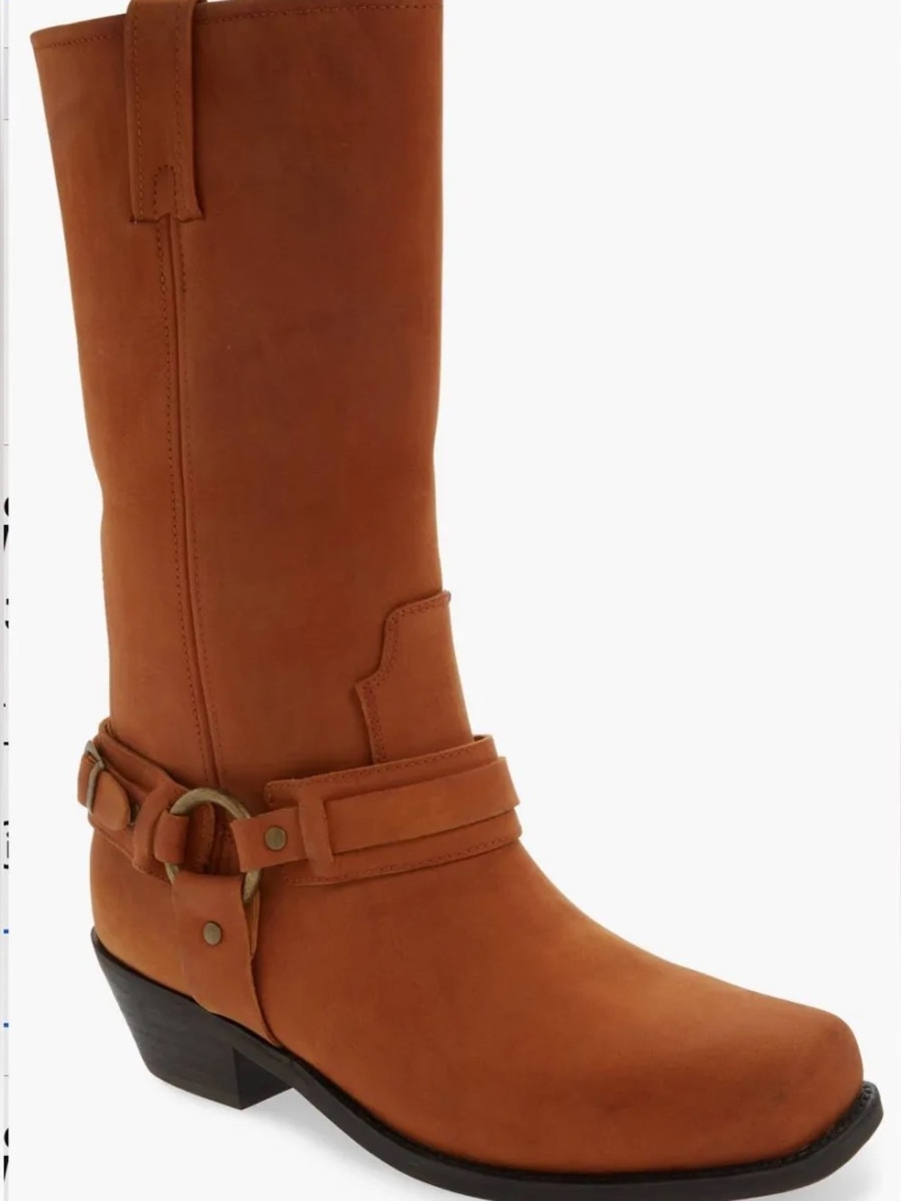 Jeffrey Campbell Tan Mid-Calf Harness Boots